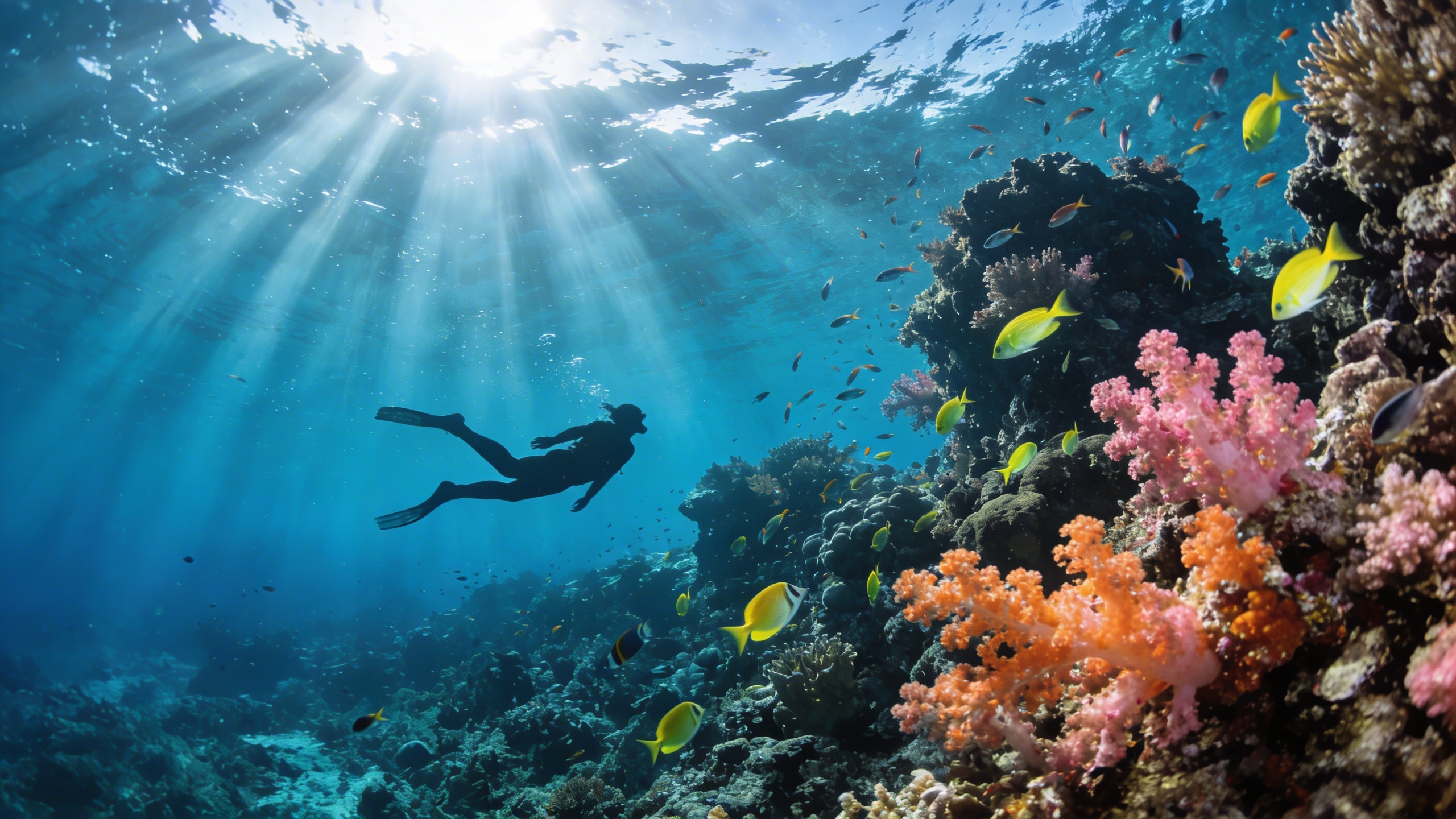 Underwater diving in Mossel Bay